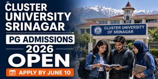 CLUET 2026 Registration Open for PG and Integrated Programmes at Cluster University Srinagar